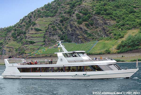 Hochzeitsschiff s560merk-deut, Hochzeit auf dem Rhein und Main